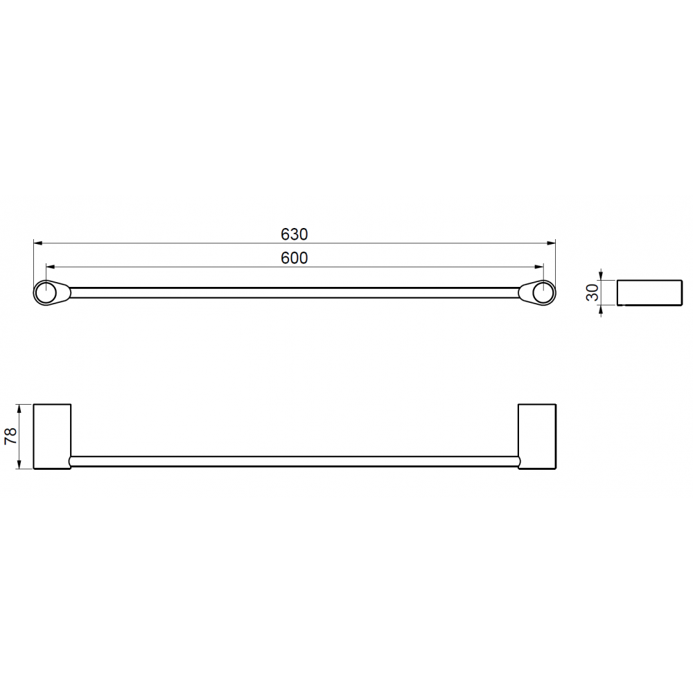 Полотенцедержатель VERONA PUSH AM-M-049-CR