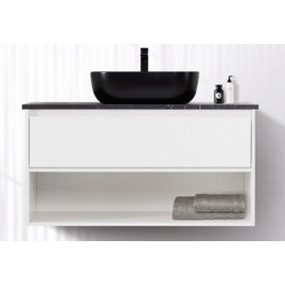 Мебель для ванной комнаты BELBAGNO KRAFT-800 с одним выкатным ящиком и одной открытой полкой