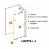 Душевая перегородка CEZARES LIBERTA-L-1-TB