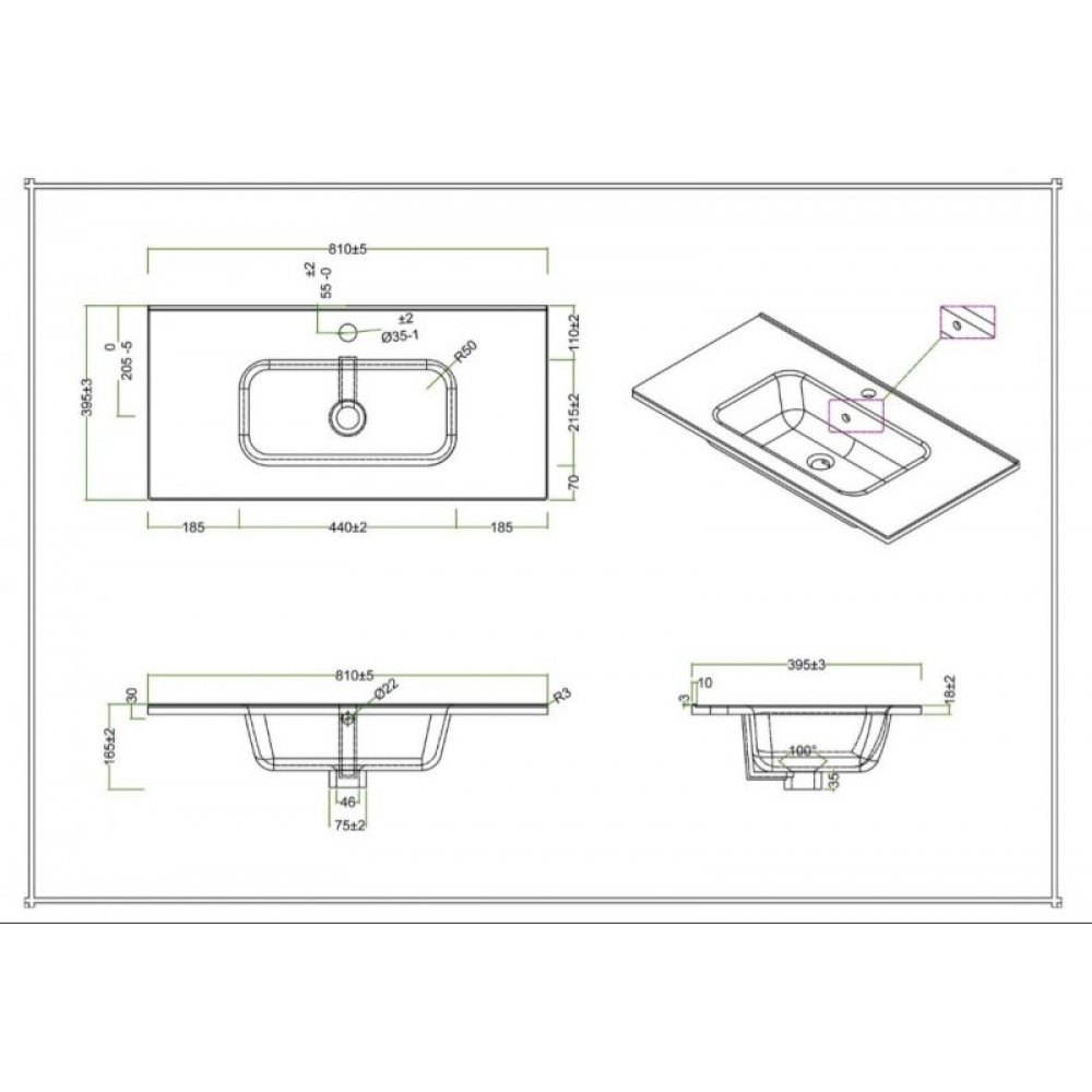 Мебель для ванной комнаты BELBAGNO KRAFT 39-800