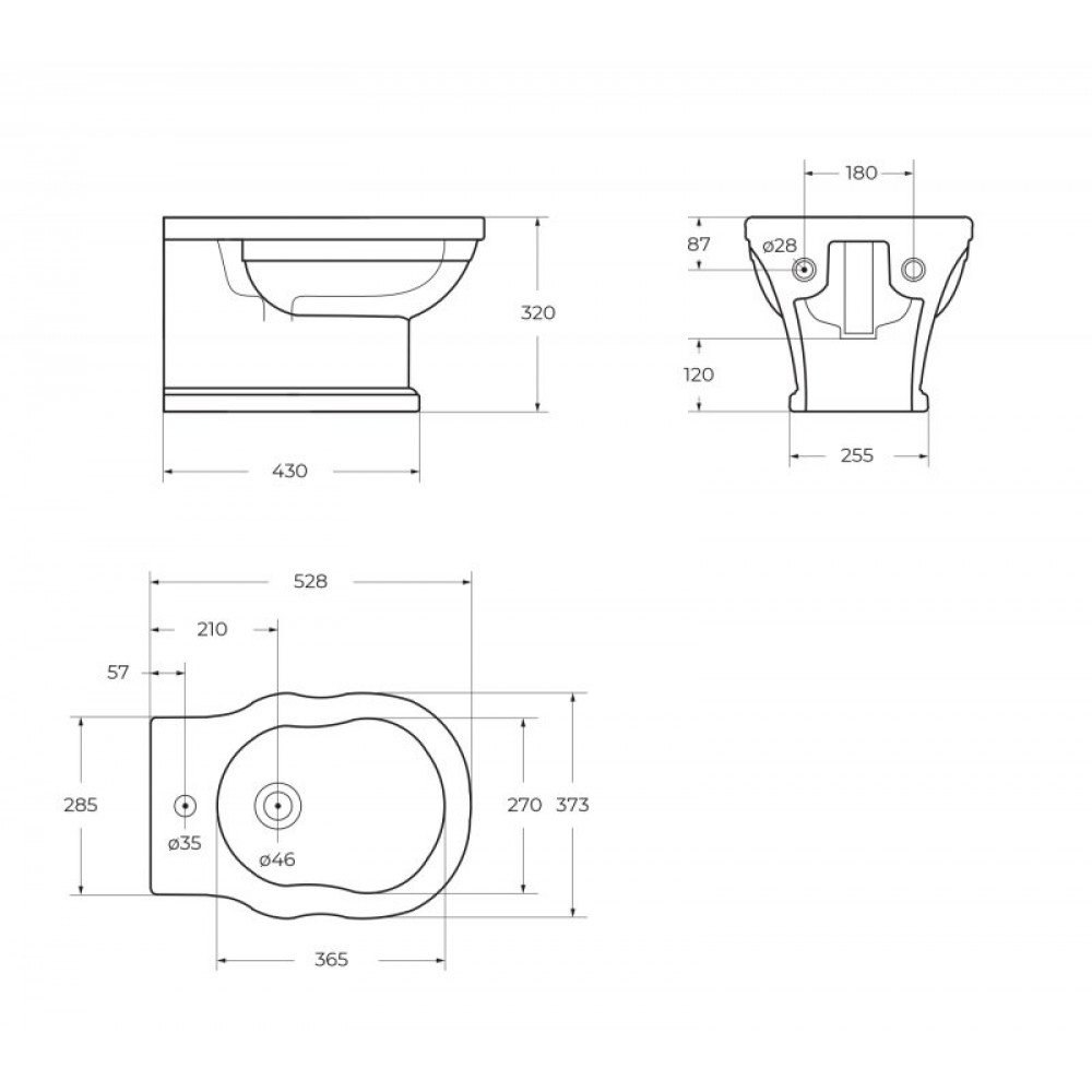 Биде подвесное BELBAGNO BOHEME