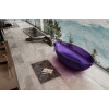Прозрачная ванна ABBER Kristall AT9702Amethyst фиолетовая