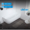 Акриловая ванна ABBER AB9315 R белая
