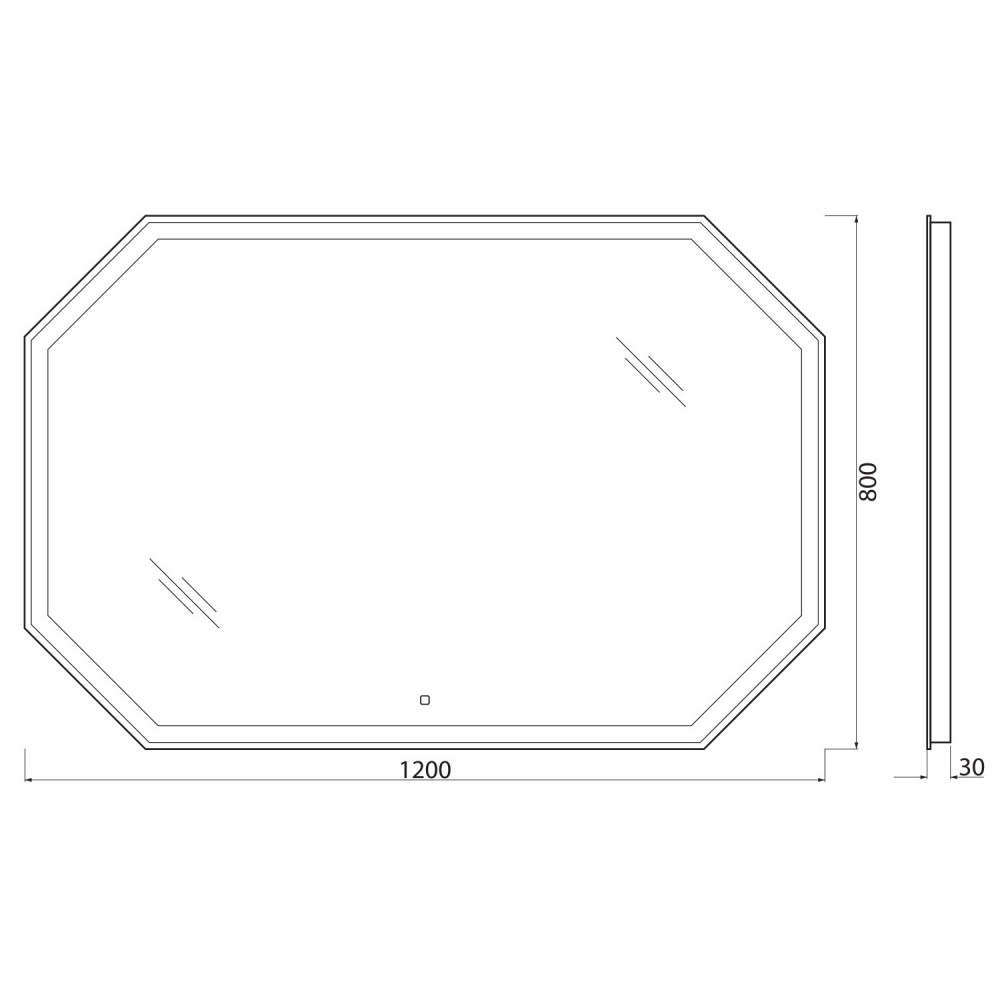 Зеркало BelBagno SPC-OTT