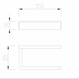 Бумагодержатель ABBER Westen AA1731B черный матовый