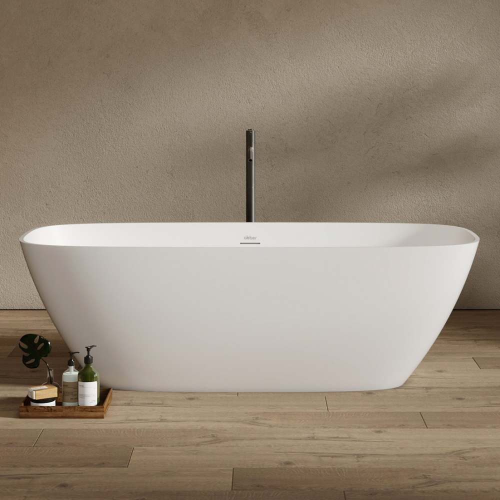 Ванна из искусственного камня ABBER Stein AS9632 белая матовая