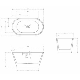 Акриловая ванна ABBER AB9203-1.3 белая