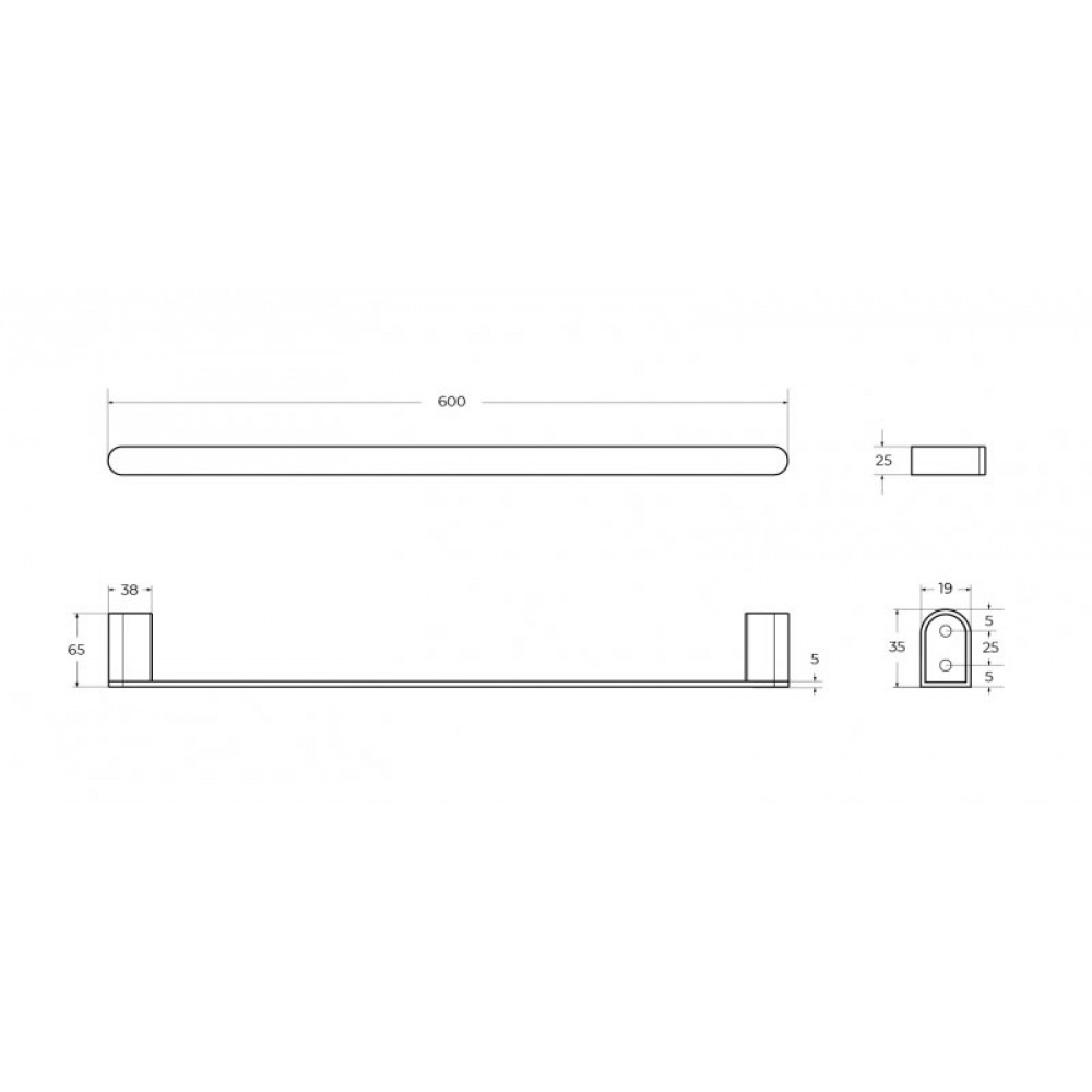Полотенцедержатель CEZARES STYLUS-TH