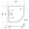 Поддон из искусственного мрамора CEZARES TRAY-AS-R