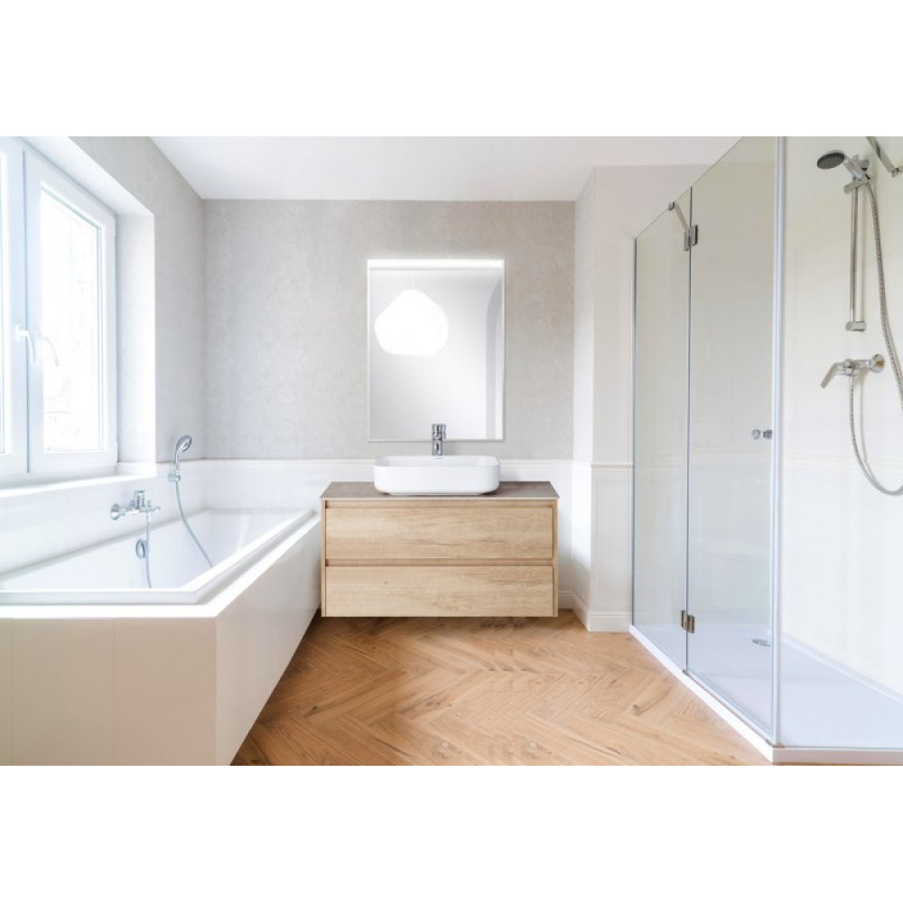 Зеркало в алюминиевой раме с подсветкой BelBagno SPC-UNO