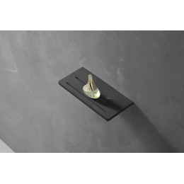 Полочка для ванной комнаты ABBER Stein AS1653MB черная матовая