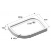 Акриловый поддон BELBAGNO TRAY-BB-RH