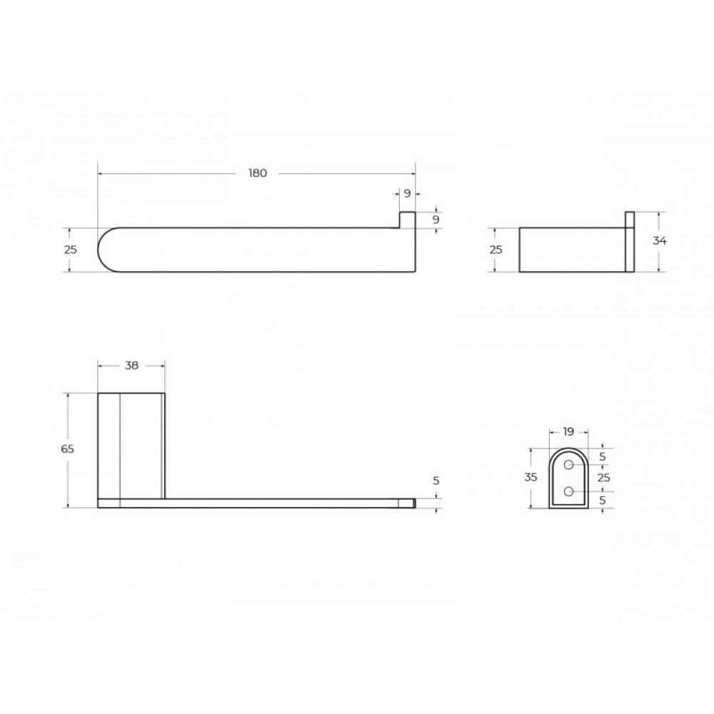 Держатель для туалетной бумаги CEZARES STYLUS-PH