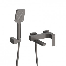 Смеситель для ванны и душа в комплекте с ручным душем, шлангом и держателем CEZARES SLIDER-VD