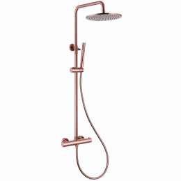 Душевая стойка с термостатом, без излива, розовое золото, ABBER Wasser Kreis AF8160RG
