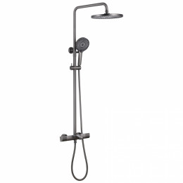 Душевая стойка с термостатом, с изливом, никель, ABBER Thermostat AF8516NG