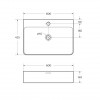 Раковина накладная BELBAGNO BB1338 600x425x140