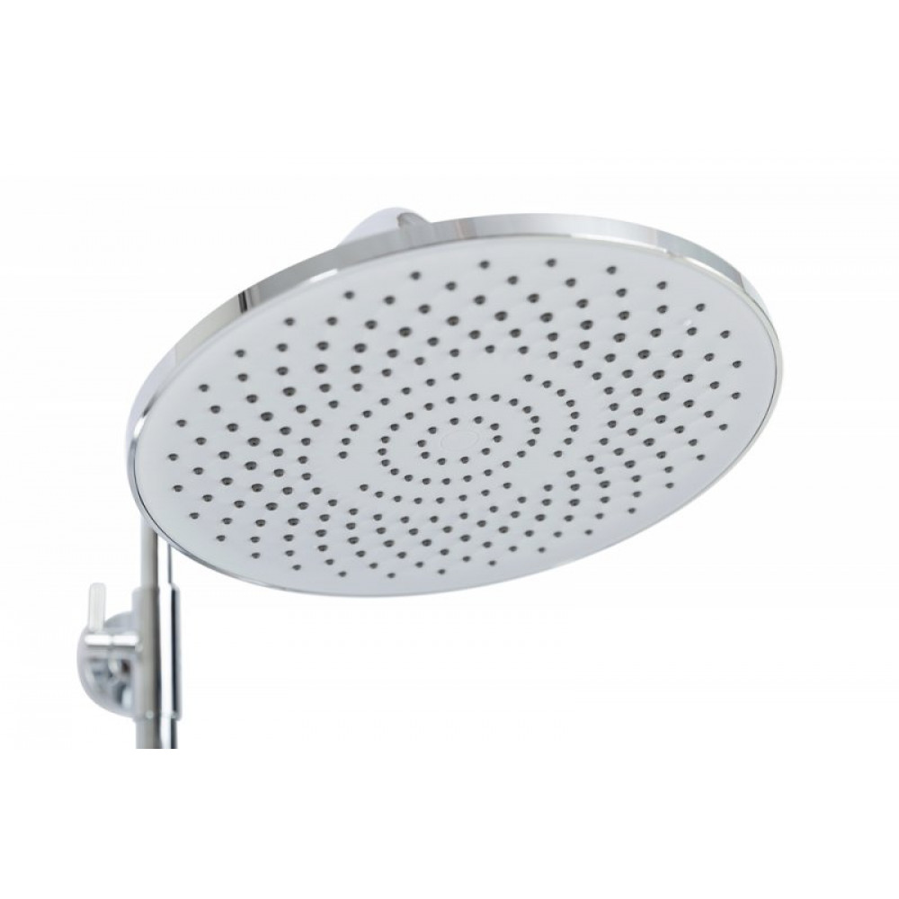 Душевая стойка со смесителем и изливом BelBagno AURORA-VSCM-CRM