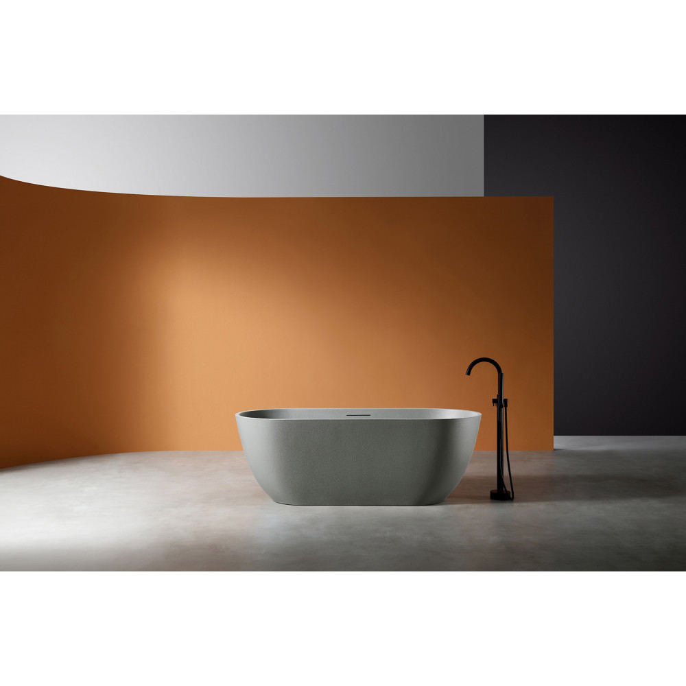 Ванна из искусственного камня ABBER Frankfurt AM9941MLG светло-серая матовая