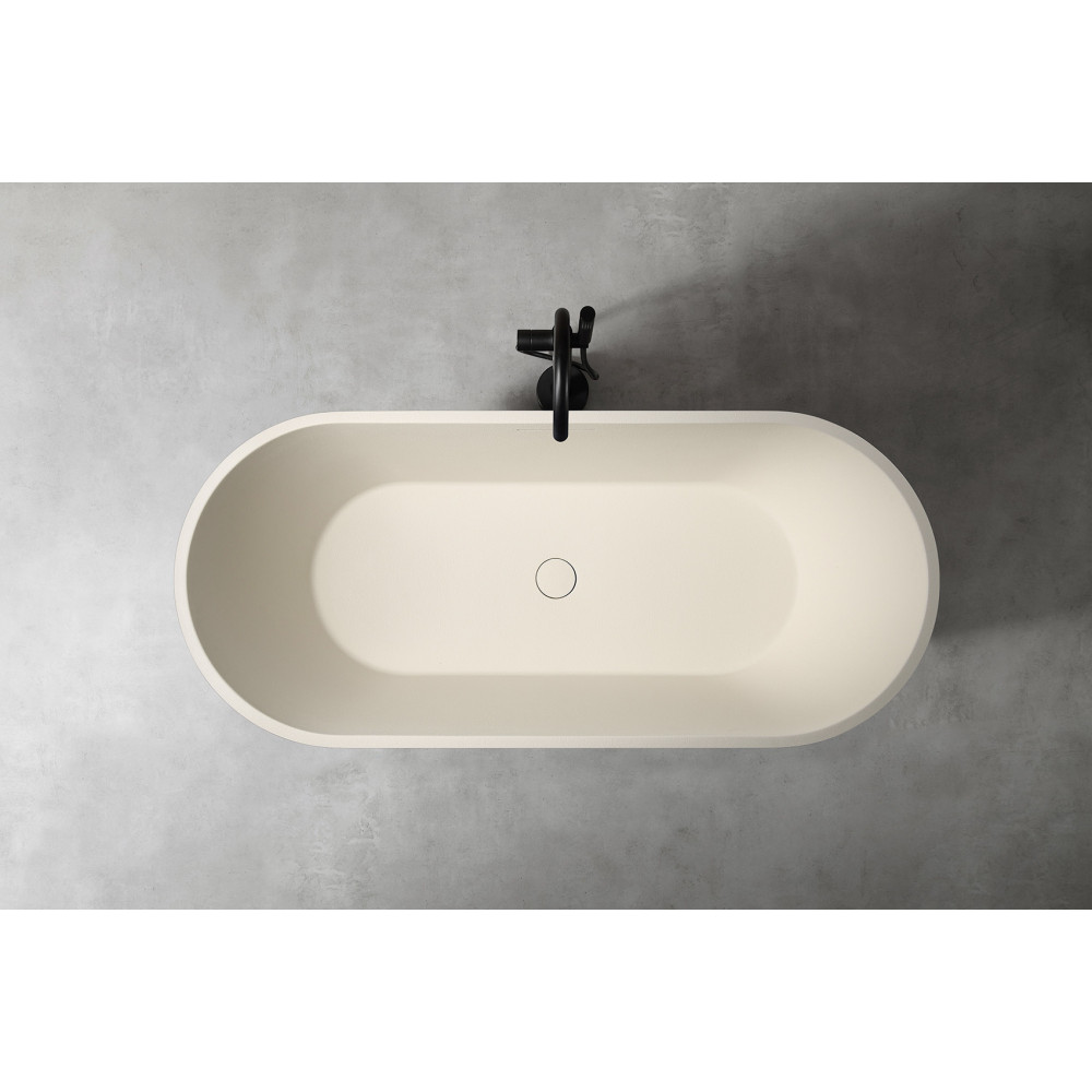 Ванна из искусственного камня ABBER Frankfurt AM9941MBE светло-бежевая матовая