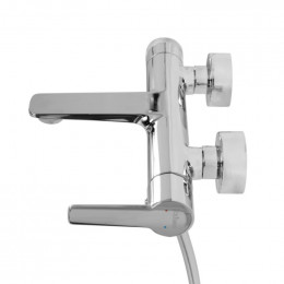 Смеситель для ванны и душа в комплекте с ручным душем, шлангом и держателем  CEZARES LUX-VD-01
