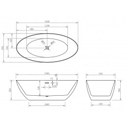 Акриловая ванна ABBER AB9374-1.8 белая