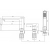 Смеситель на борт ванны BELBAGNO ROMANO ROM-BVD-CRM