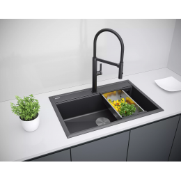 Кухонная мойка STEPIA 80 врезная из искусственного гранита