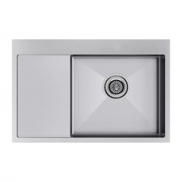 Кухонная мойка KRONER 78F из нержавейки с крылом