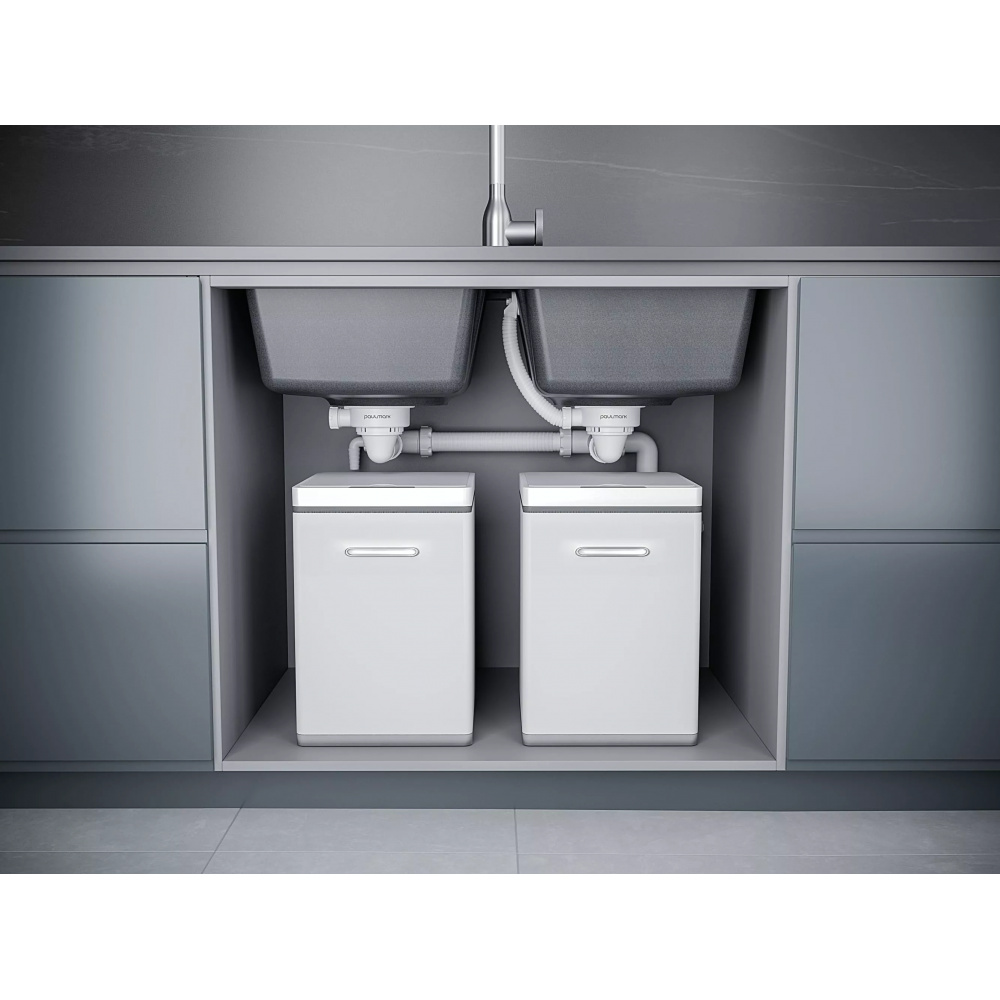 Сифон телескопический двойной с круглым переливом TRUST 1023