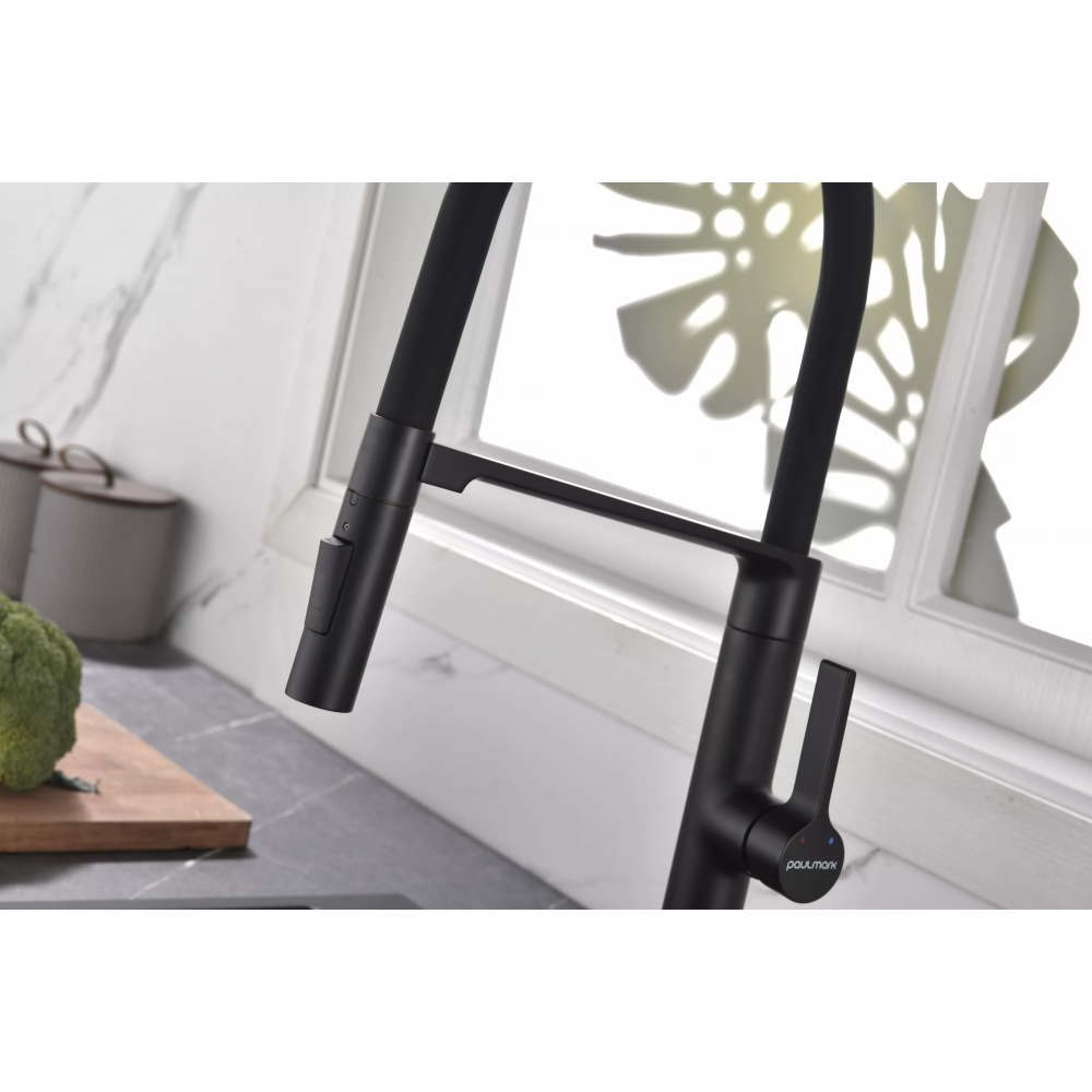 Смеситель Paulmark Barrel с гибким изливом