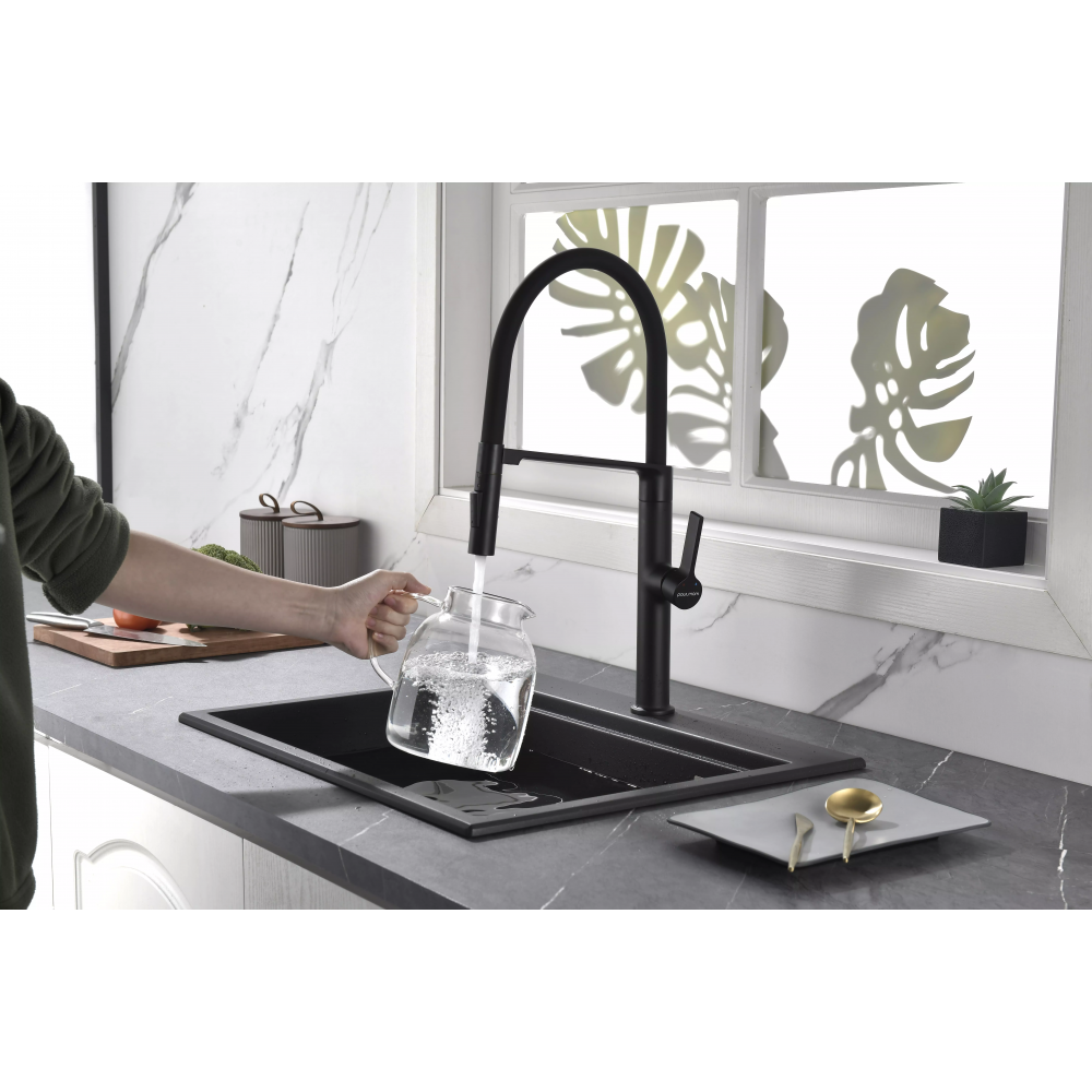 Смеситель Paulmark Barrel с гибким изливом