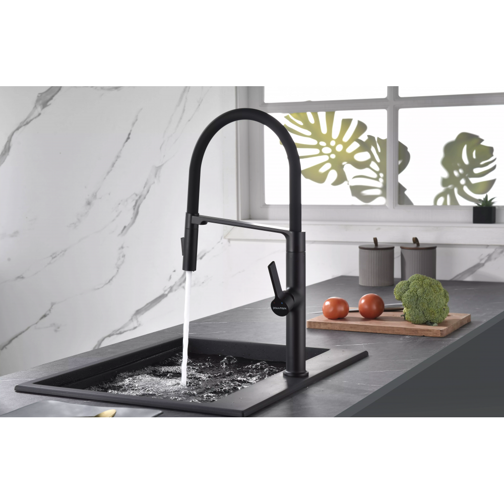 Смеситель Paulmark Barrel с гибким изливом