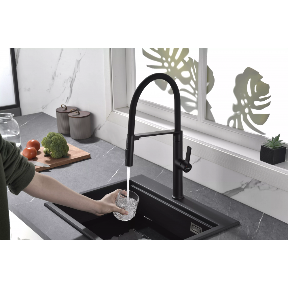 Смеситель Paulmark Barrel с гибким изливом