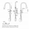 Смеситель латунный LANGE под фильтр для воды с выдвижной лейкой