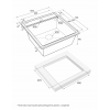 Кухонная мойка STEPIA 50 врезная из искусственного гранита