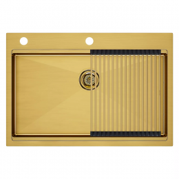 Кухонная мойка KRONER-PRO 75 из нержавеющей стали врезная