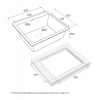 Кухонная мойка KANTE 60 врезная