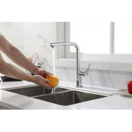 Смеситель Paulmark Neo латунный с поворотным изливом