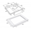 Кухонная мойка KRONER 59F из нержавеющей стали врезная