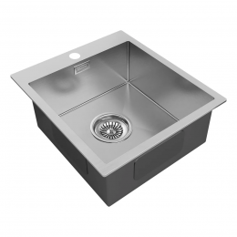 Кухонная мойка KRONER 45 из нержавеющей стали врезная