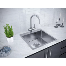 Кухонная мойка KRONER 59 из нержавеющей стали врезная