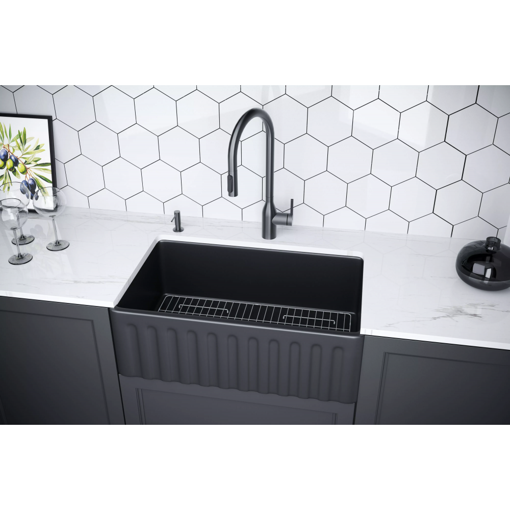 Кухонная мойка Paulmark GLAMP 76 DUO керамическая