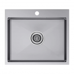 Кухонная мойка KRONER 59 из нержавеющей стали врезная