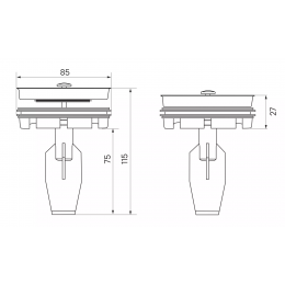 Толкатель-заглушка для I-500, I-800, I-1000
