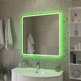 Зеркало MULTICOLORE со встроенной разноцветной подсветкой RGB и сенсорным выключателем