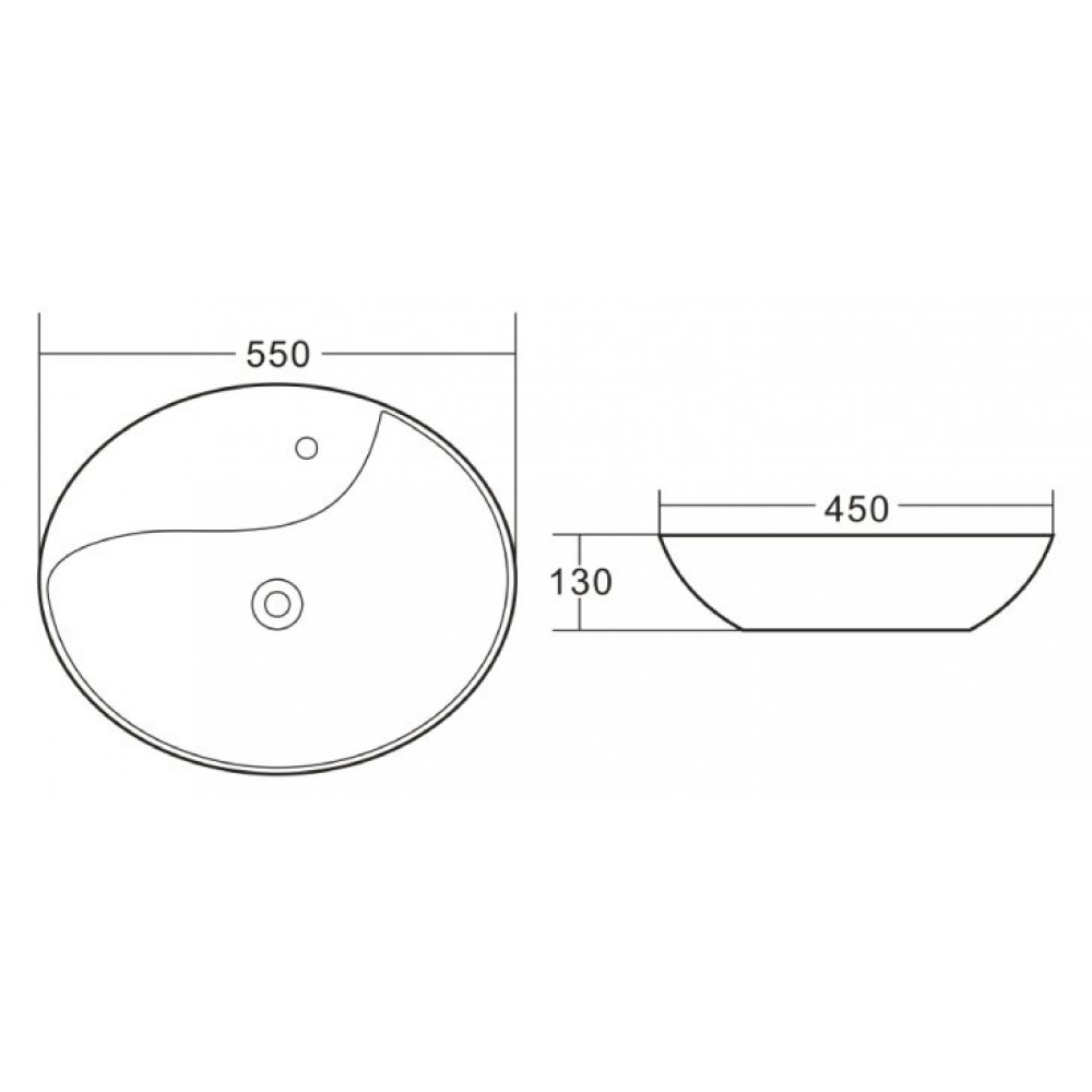 Раковина накладная BELBAGNO BB1370