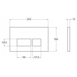 Кнопка смыва BelBagno BB040