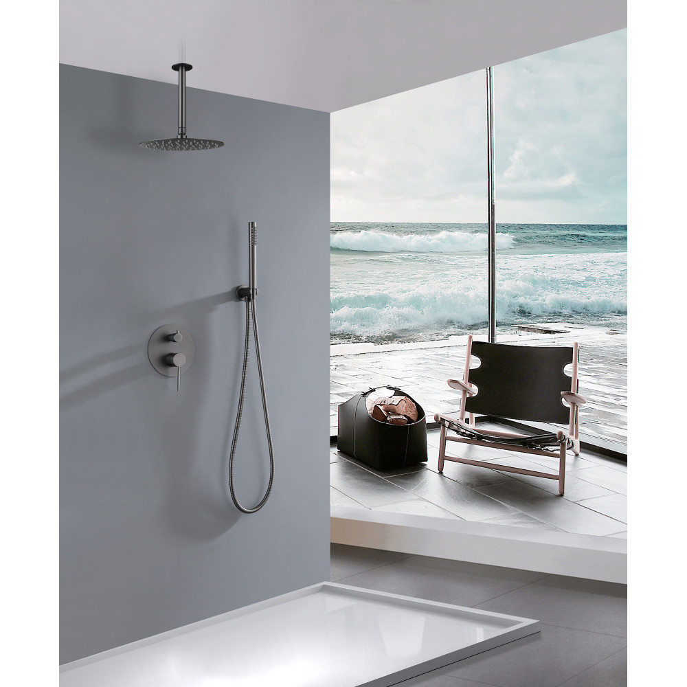 Душевая система ABBER Emotion AF8821NG скрытого монтажа без излива, никель