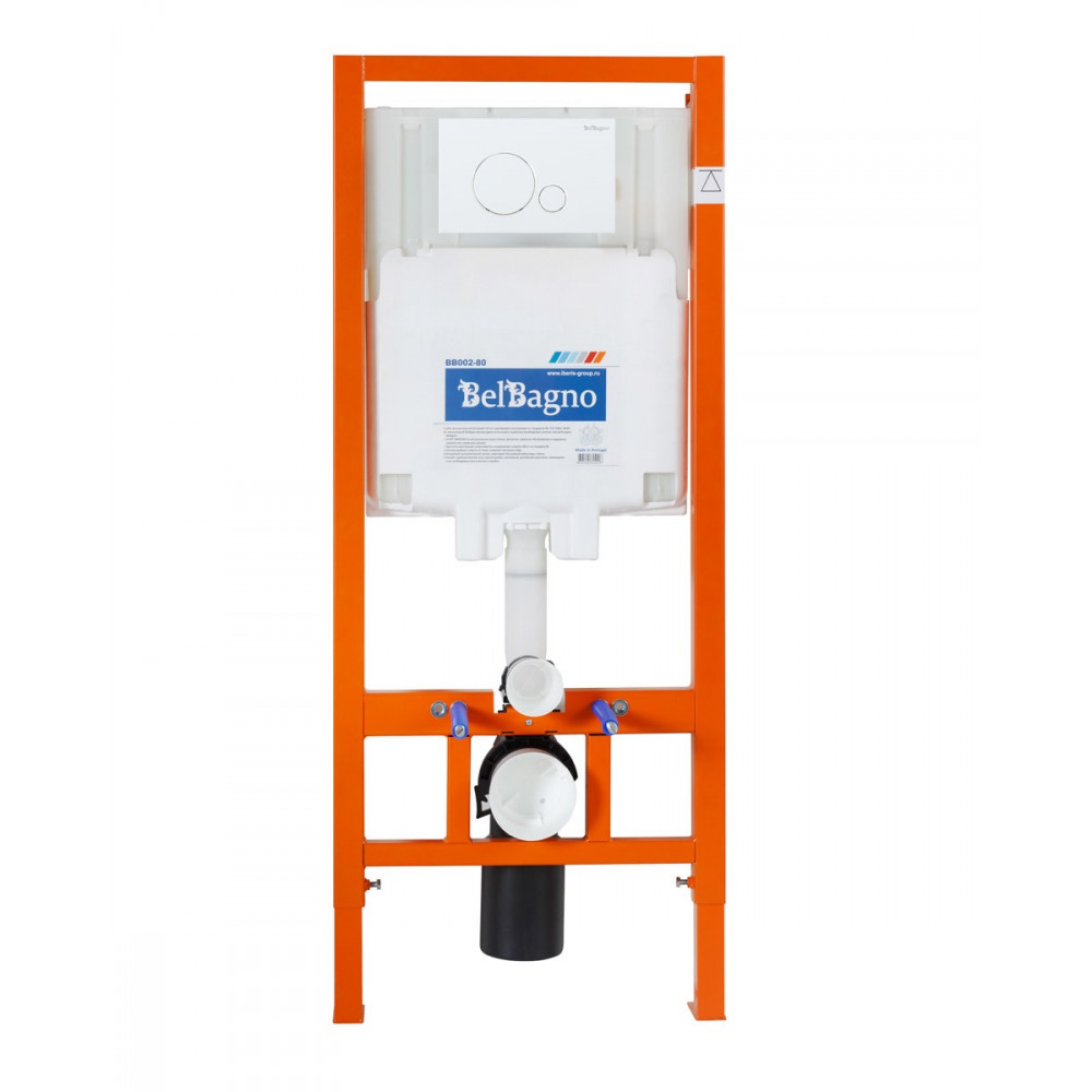 Комплект инсталляции BELBAGNO BB002-80 с унитазом SFERA-R и клавишей смыва